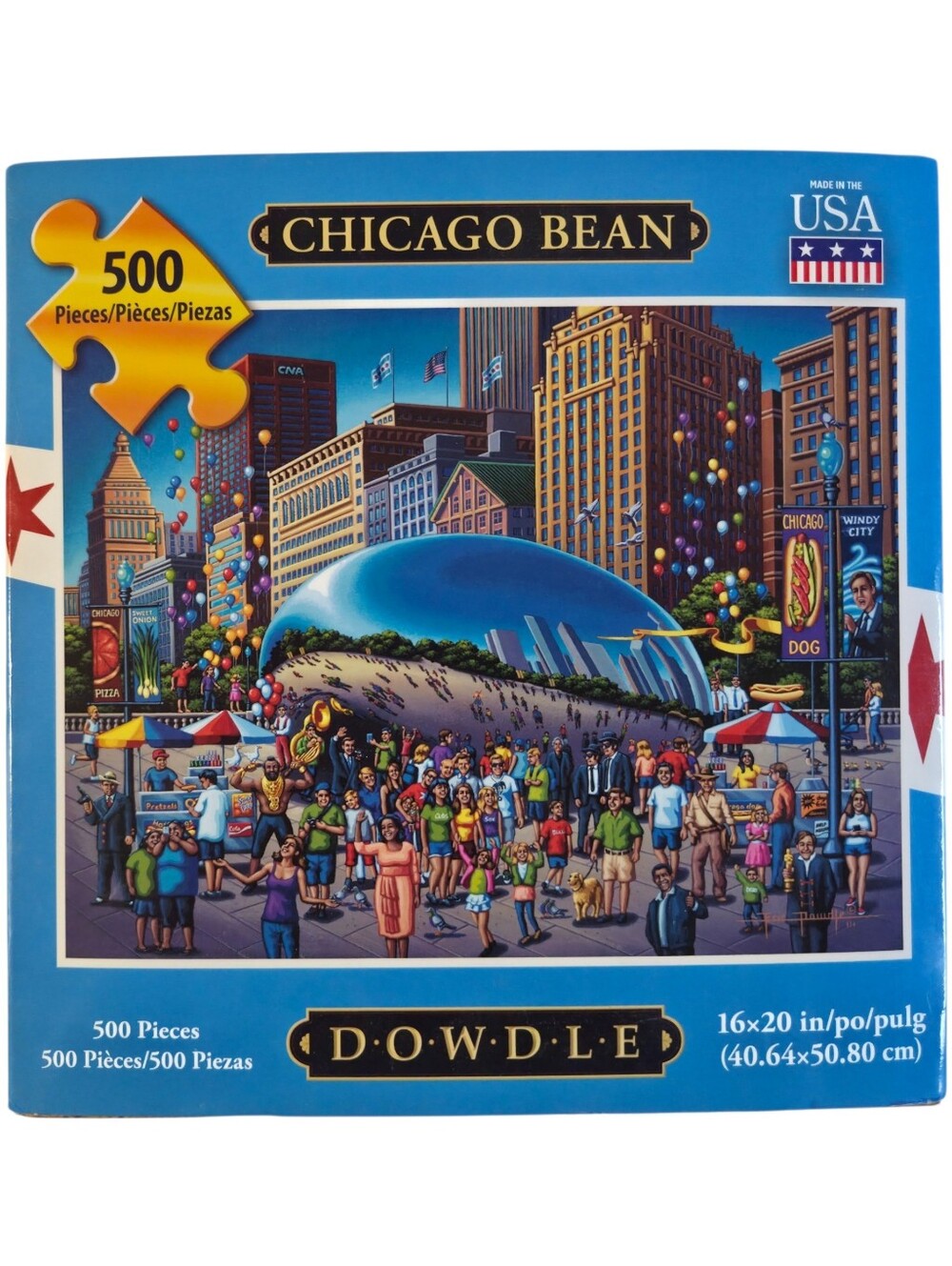 Dowdle "Chicago Bean” 500 Piece Jigsaw Puzzle